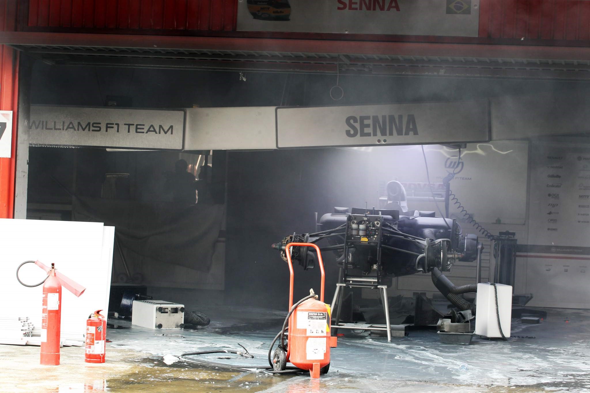 The Williams garage.