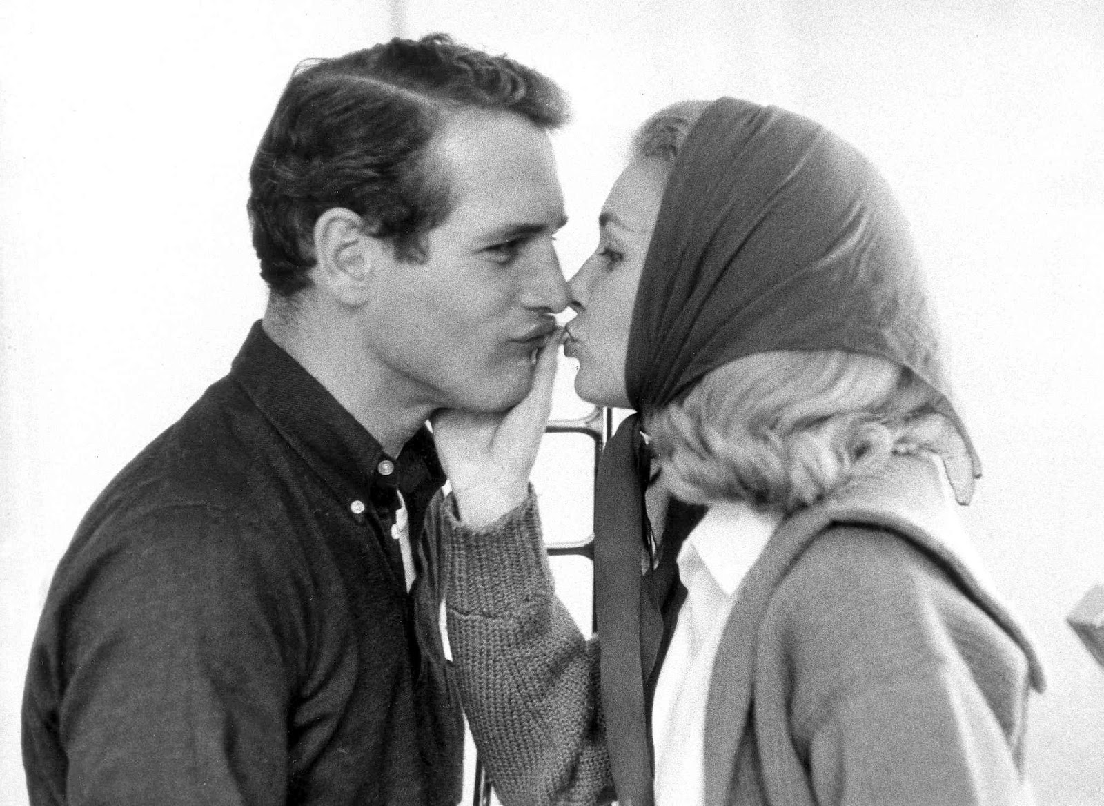 Paul Newman with a girl.