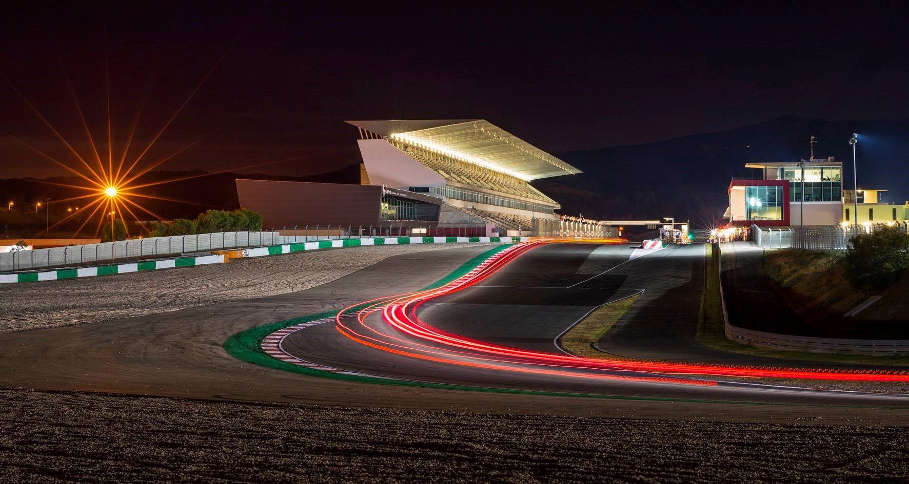 The Portimao circuit at night. 