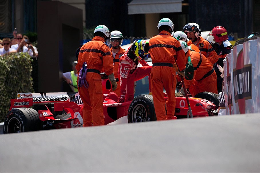 Felipe Massa pushed his red lady too hard at Monaco in July 2006. 