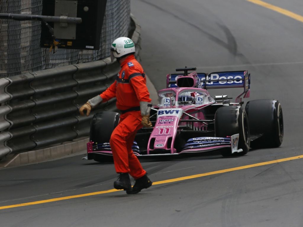 Sergio Perez was left shaken after he almost ran over two marshals under Safety Car conditions in the 2019 Monaco Grand Prix.