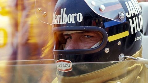James Hunt at the Canadian GP in 1977.