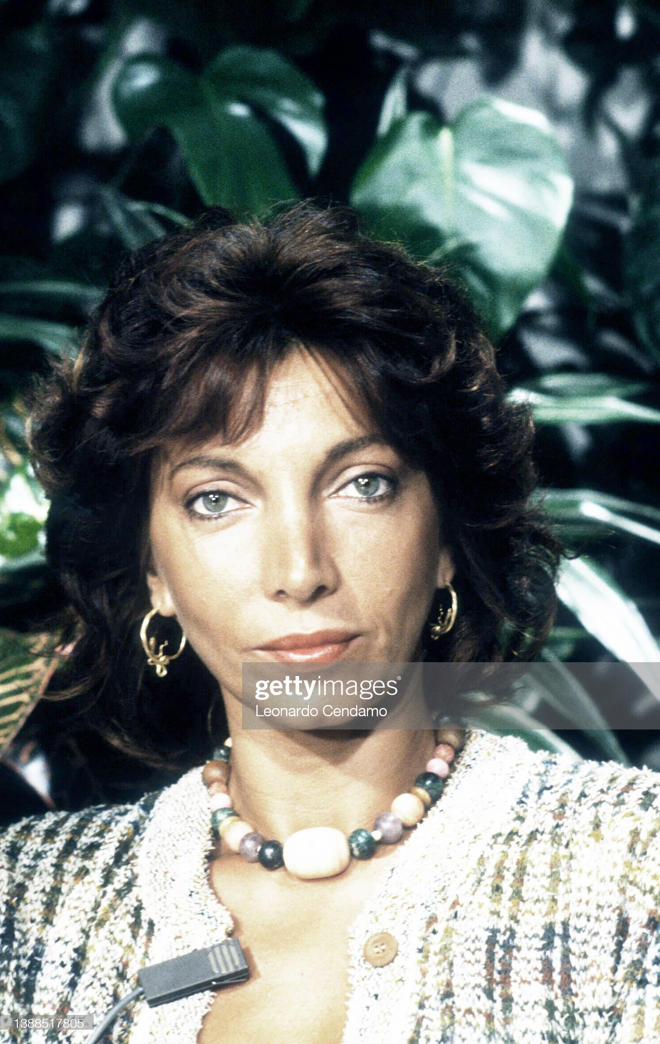 Italian cinema and theater actress Mariangela Melato (1941 – 2013) in Venice, Italy, circa 1985. 