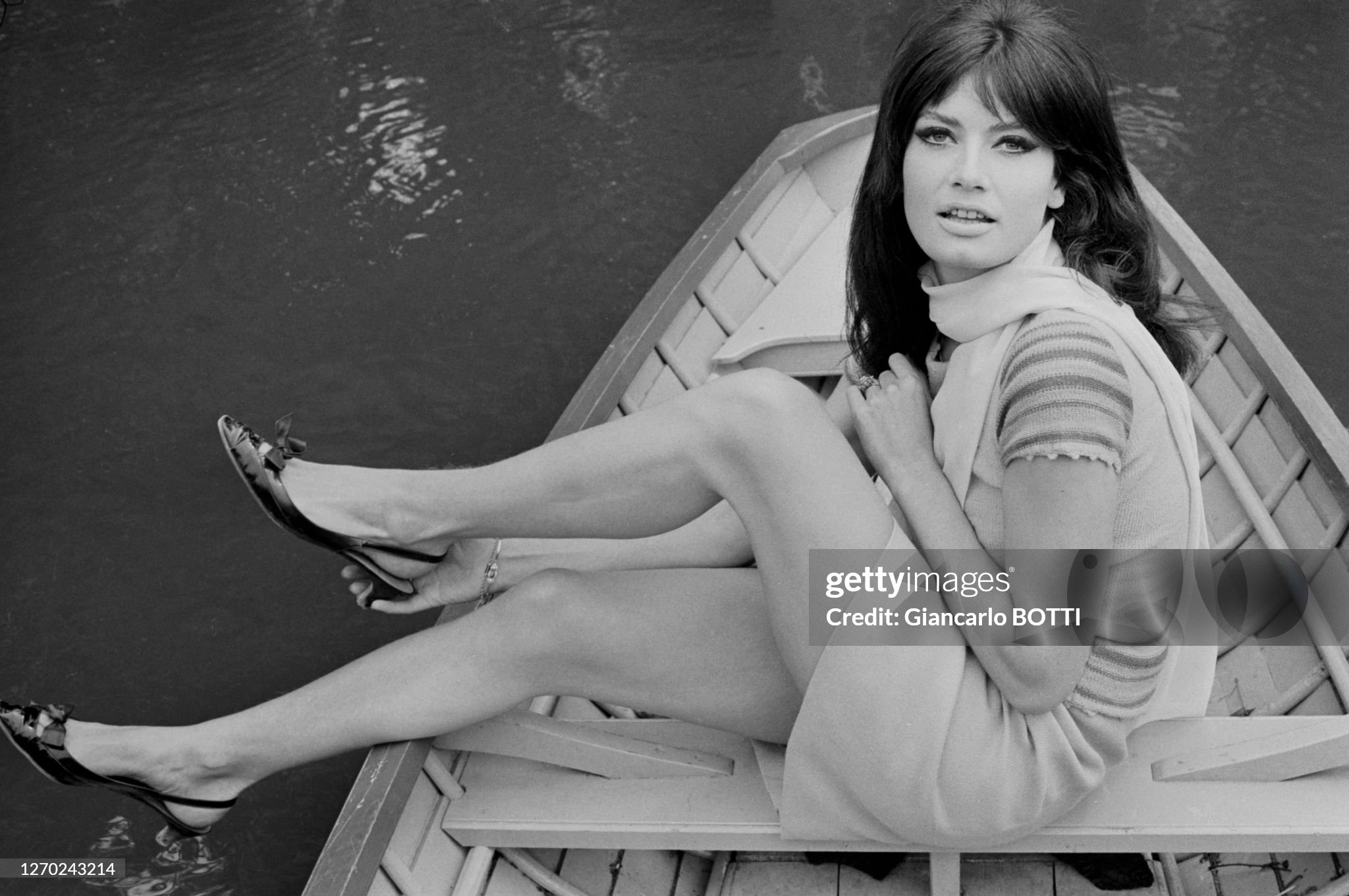 Austrian actress Marisa Mell in Paris, France, in May 1966. 