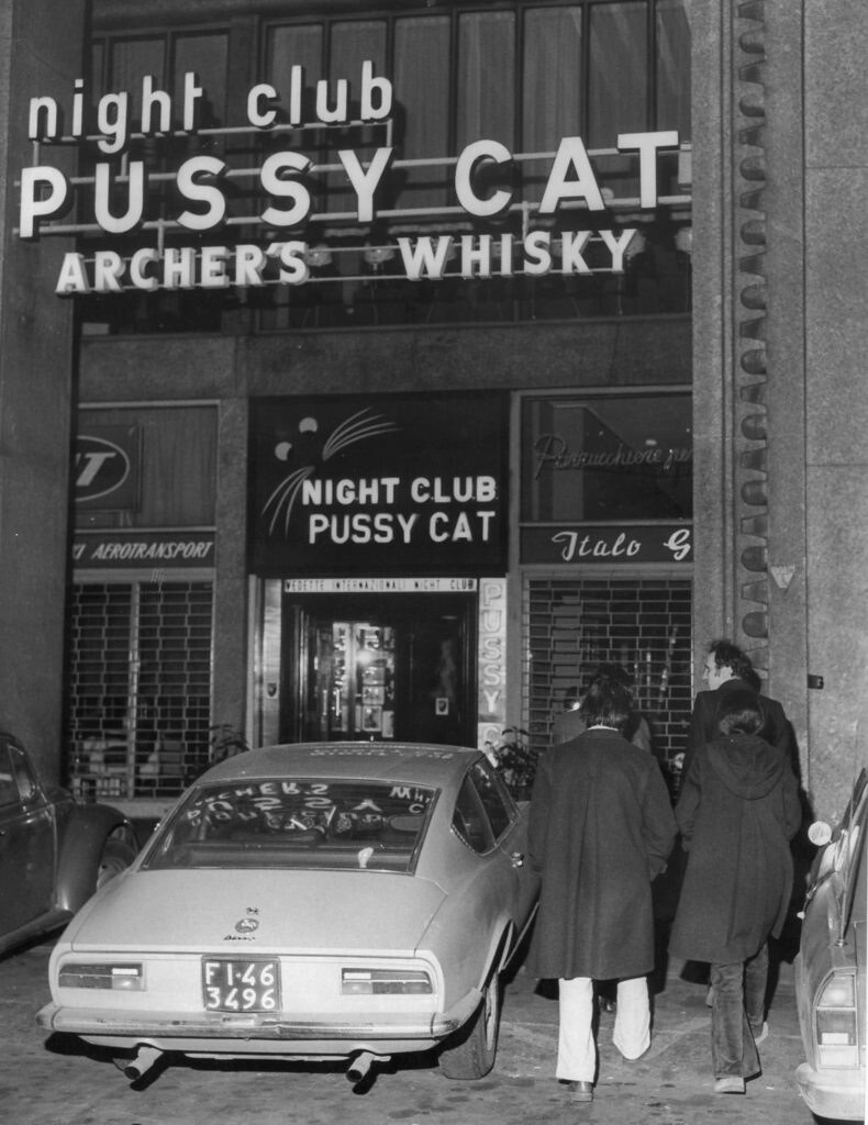 Milan ‘l’era insci’ (The Milan of the past), The Pussy Cat night club in via Gonzaga in 1972. 
