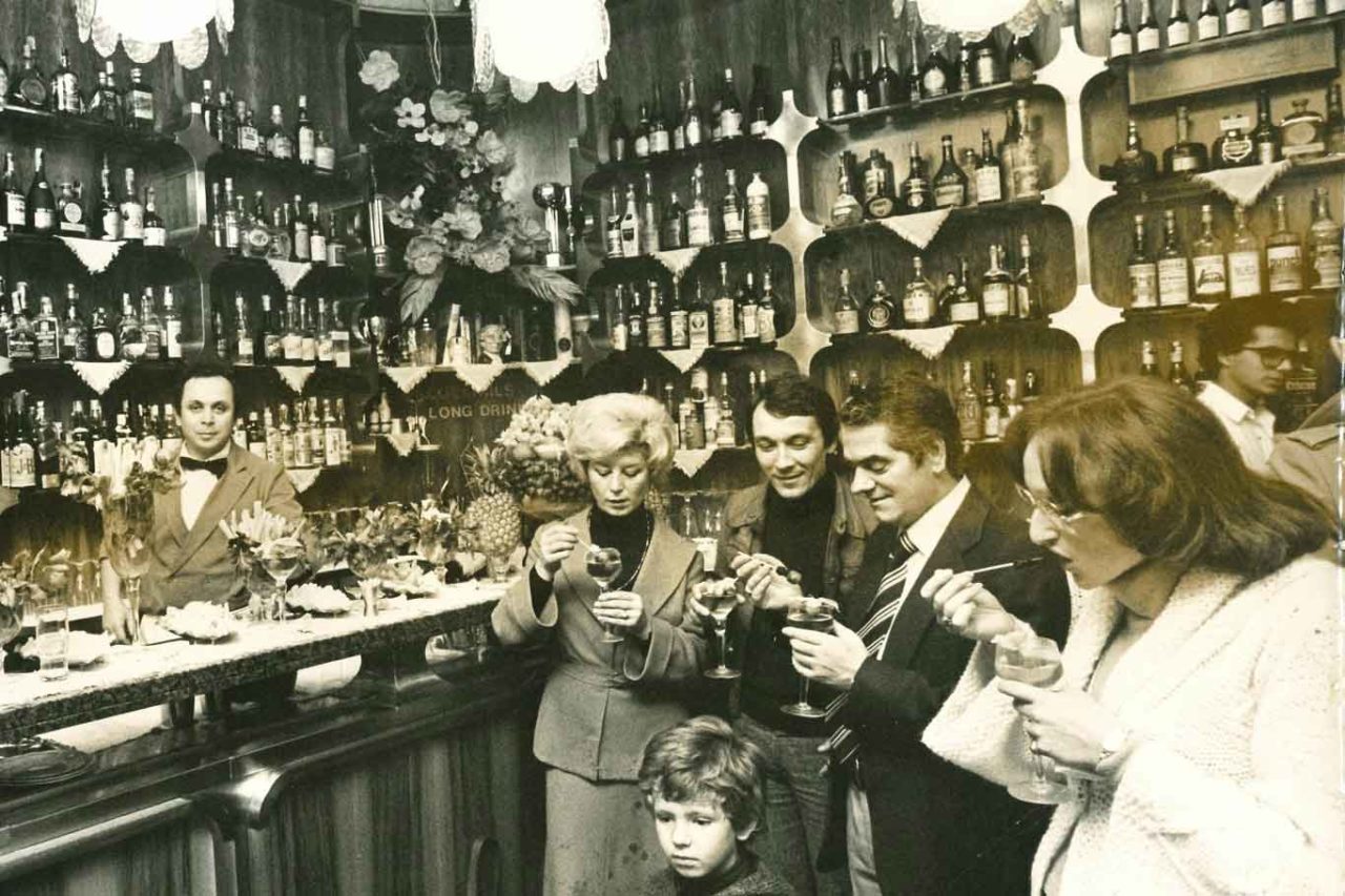 Milan, 1970s, Gattullo bar.