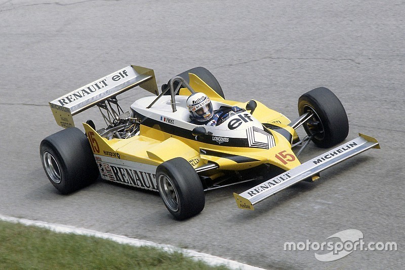 Formula 1 Italian GP 1981, Alain Prost in action.