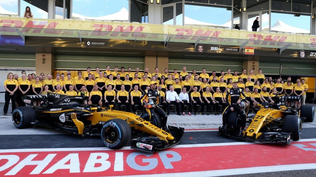 The Renault team in 2017.