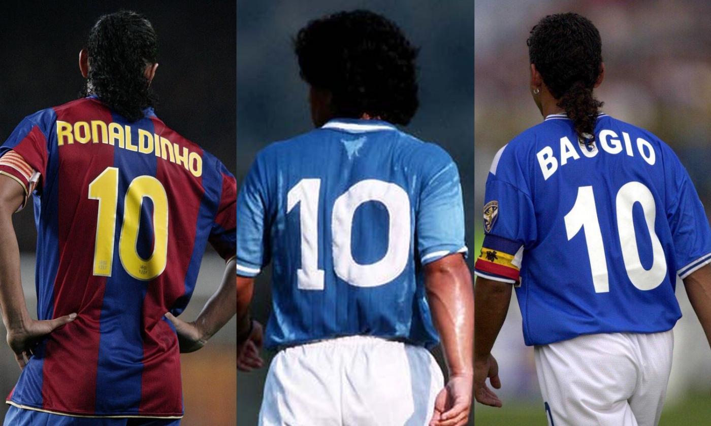 Ronaldinho, Maradona and Baggio.