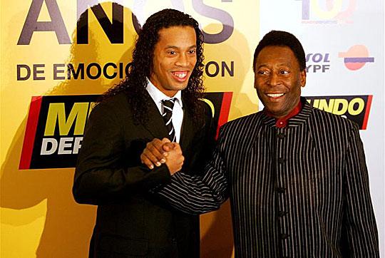 Pele’ and Ronaldinho.