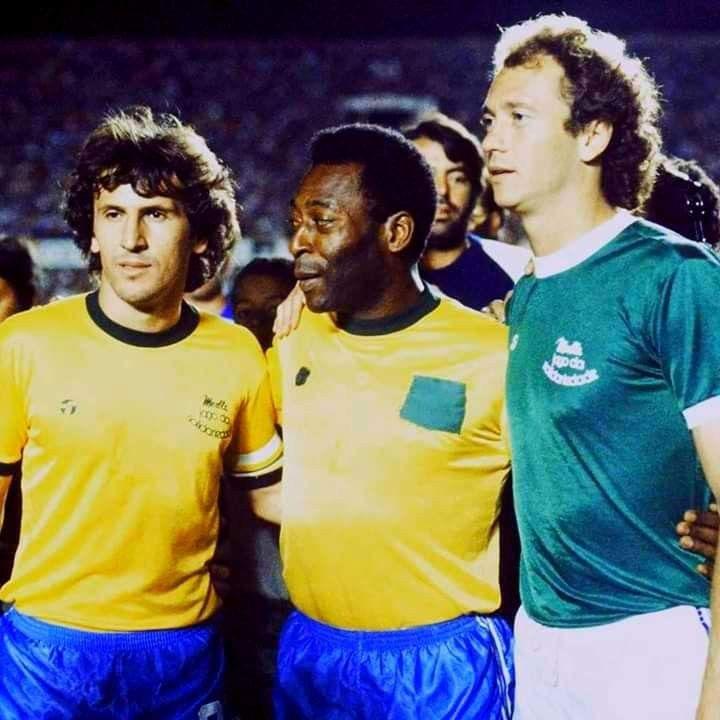 Zico, Pelé and Falcão.