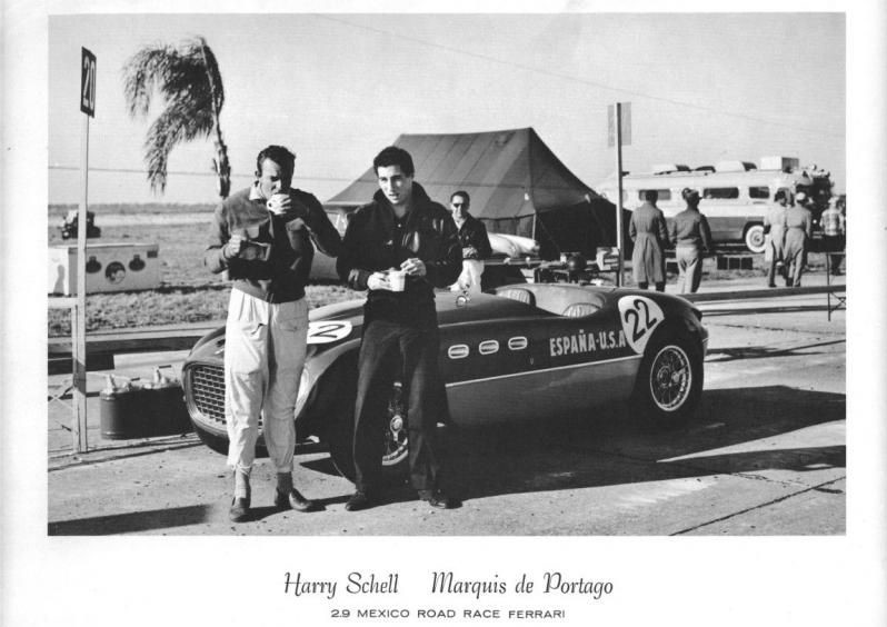 Harry Schell and Alfonso de Portago, Ferrari 250 MM Vignale Spyder.