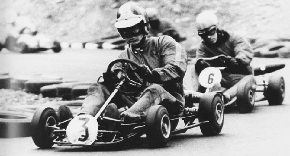 Ronnie Peterson in his kart in 1965.