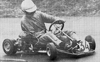 Ronnie Peterson in his kart on 11 April 1965 in Malmö, Sweden.