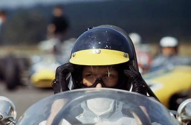 Ronnie Peterson in his racing car.