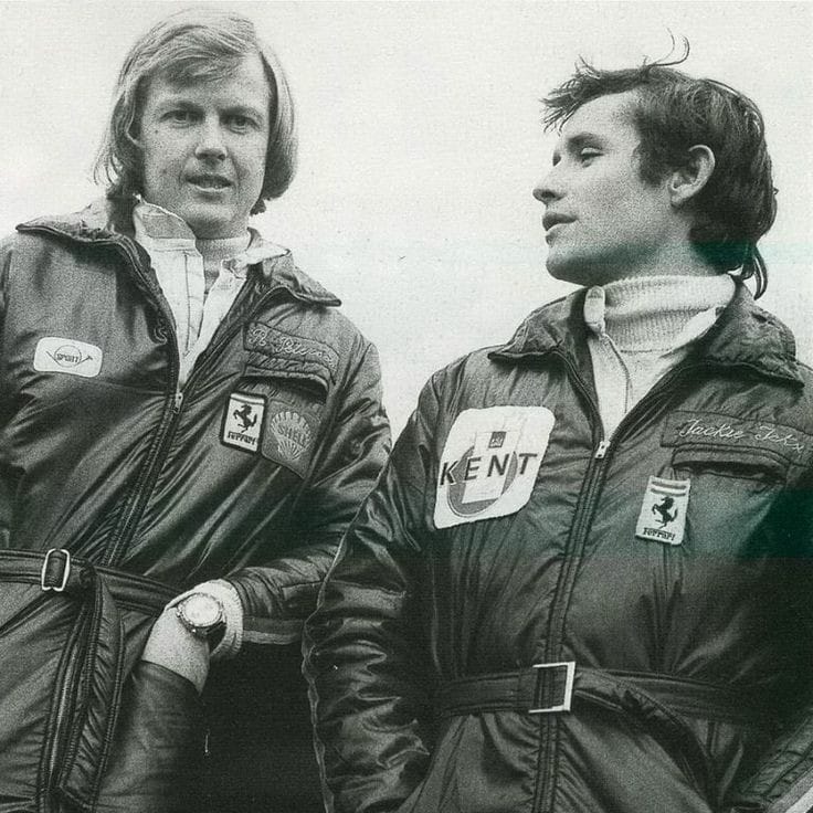 Ronnie Peterson and Jackie Ickx, this time driving for Ferrari.