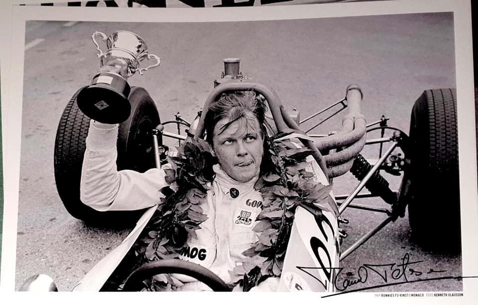 Ronnie Peterson, winner, in his Tecno-Novamotor Ford 69 Formula 3 Racing.