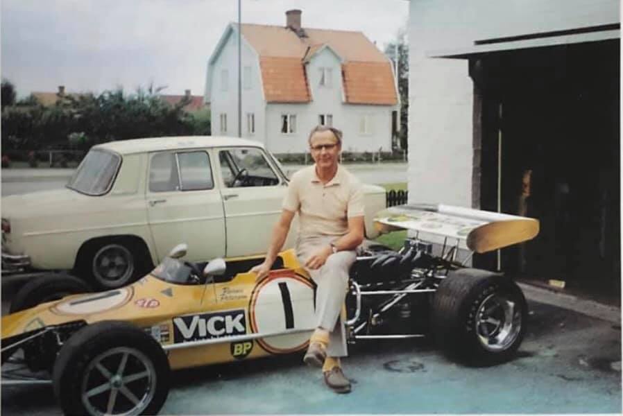 Ronnie’s car in Sweden in 1971.