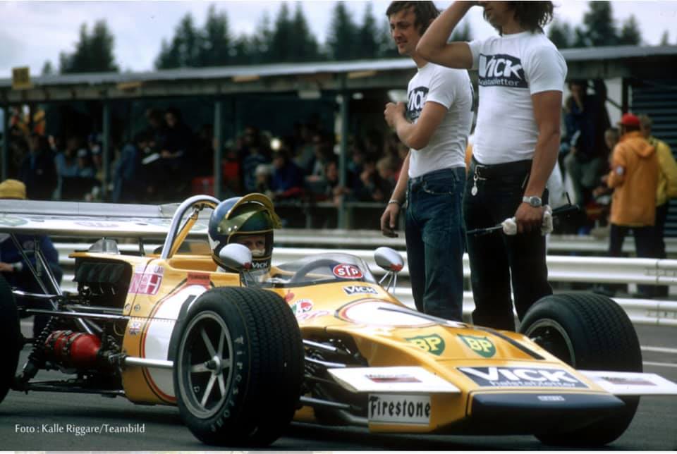 Ronnie Peterson in his car. 
