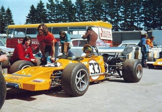Ronnie Peterson in his car.