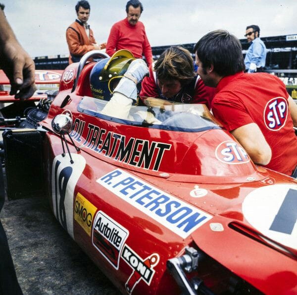 Ronnie Peterson, March 711 Ford, in 1971.