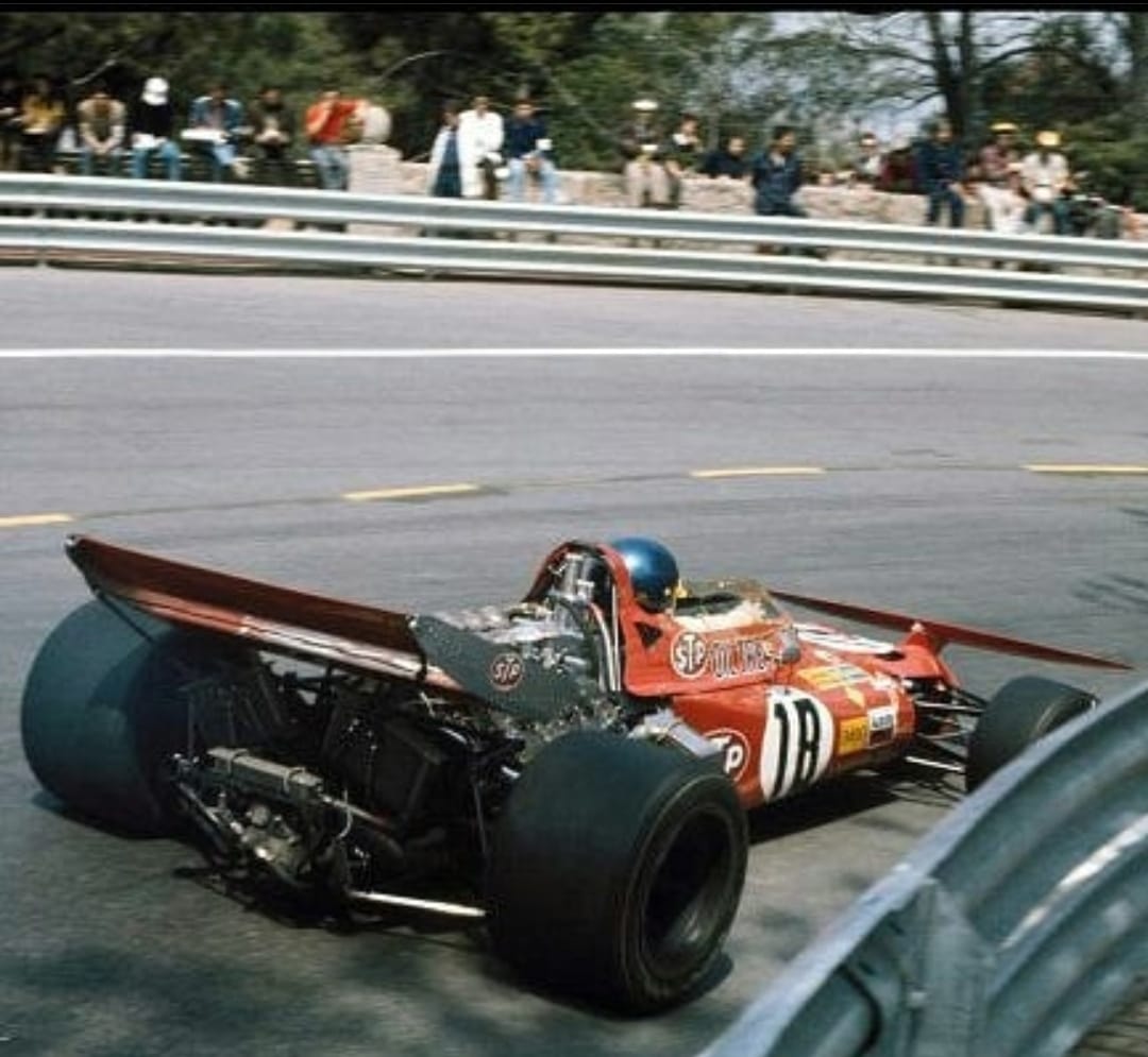Ronnie Peterson, March, in Spain on 18 April 1971.