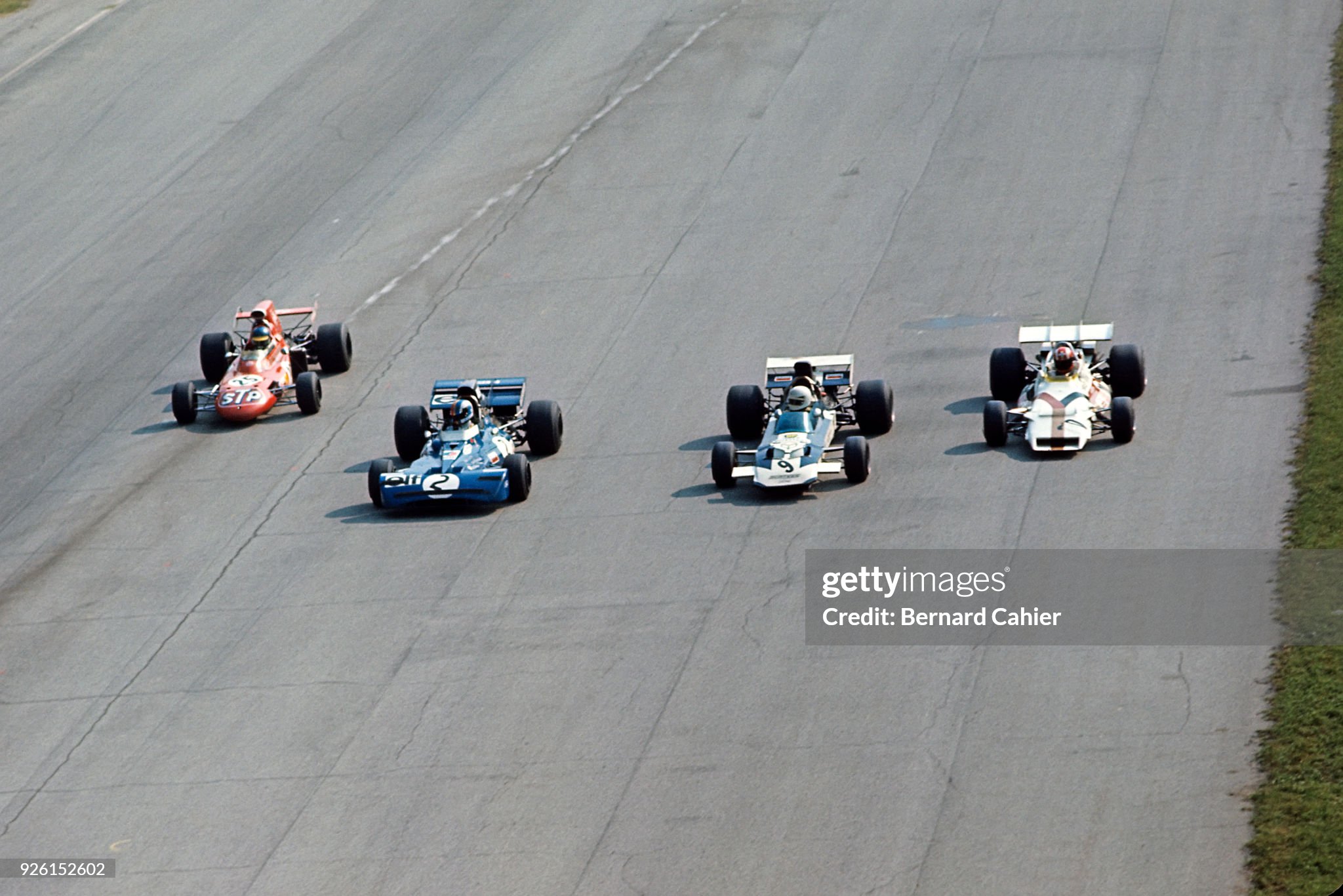 Ronnie Peterson, François Cevert, Mike Hailwood, Jo Siffert, March-Ford 711, Tyrrell-Ford 002, Surtees-Ford TS9, BRM P160, Grand Prix of Italy, Autodromo Nazionale Monza, 05 September 1971. 