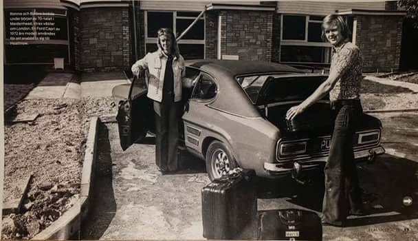 Ronnie with Barbro Peterson and a Ford Escort.