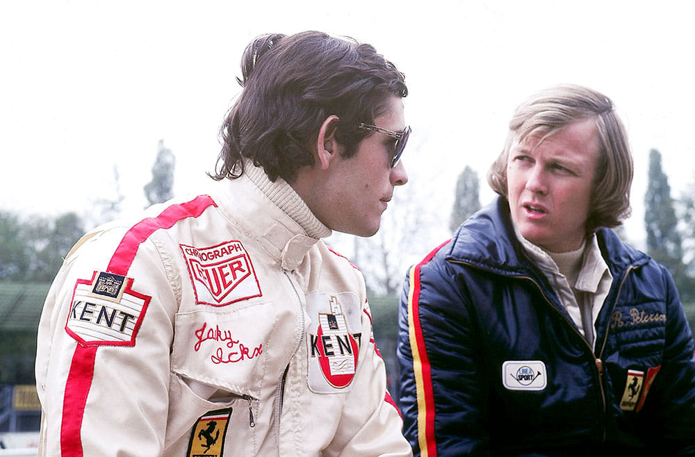 Jacky and Ronnie in 1972, Ferrari time.