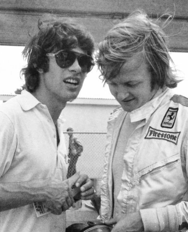 Francois Cevert and Ronnie Peterson at the Can-Am challenge cup in Watkins Glen on 27 July 1972.