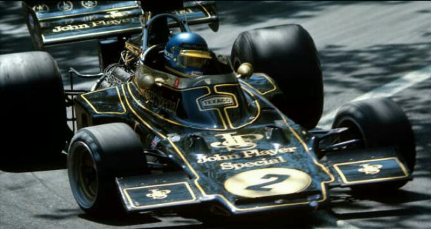 Ronnie Peterson, Lotus, in 1973.