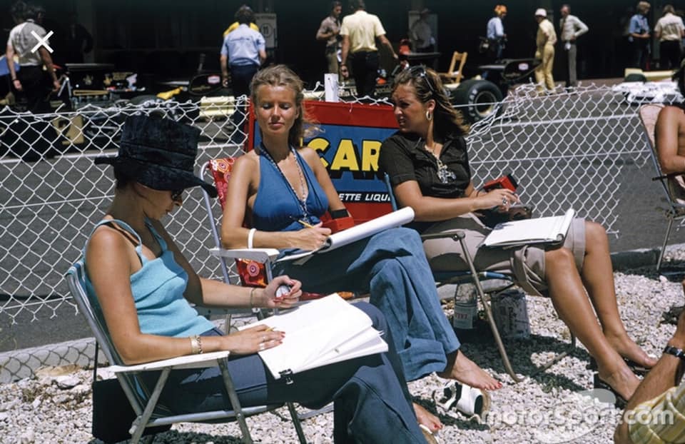 Barbro Peterson at the French Grand Prix in Paul Ricard on 01 July 1973. 