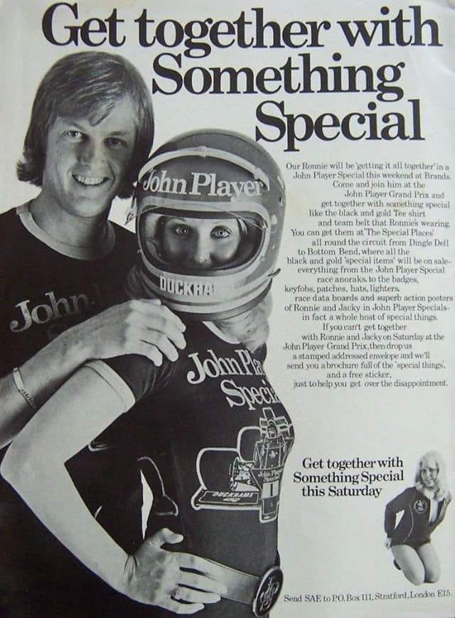 Ronnie Peterson on the cover of a magazine.