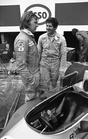 Ronnie Peterson with Jody Scheckter.