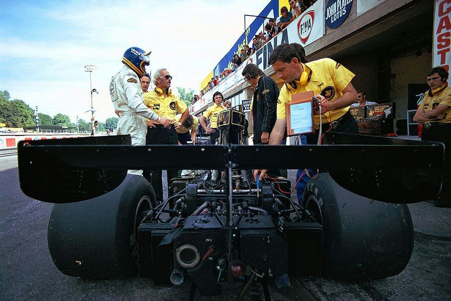 Ronnie Peterson and his Lotus.