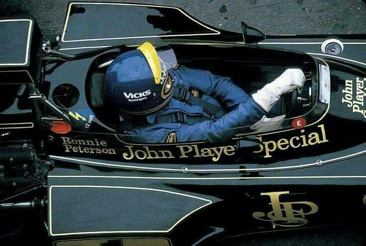 Ronnie Peterson in a Lotus.