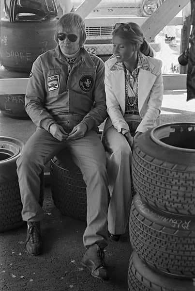 Ronnie and Barbro Peterson in the Lotus pits.