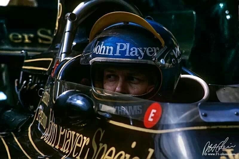 Ronnie Peterson in a Lotus at Monte Carlo.
