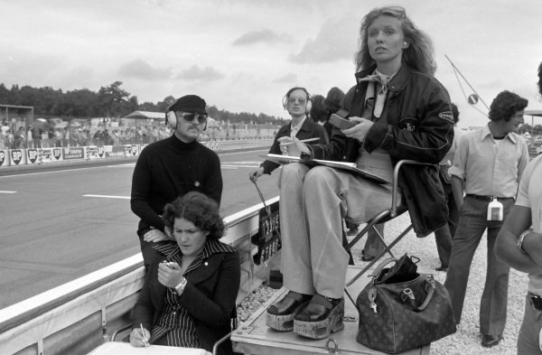Barbro Peterson at the French Grand Prix in Dijon-Prenois on 07 July 1974.