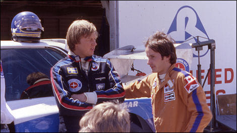 Ronnie Peterson with Gilles Villeneuve.