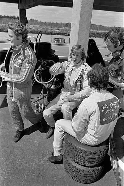 Niki Lauda, Ronnie Peterson and Jacky Ickx.