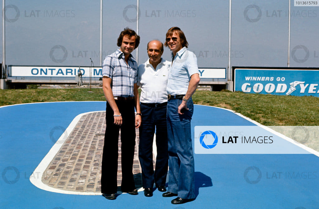 Gunnar Nilsson, Juan Manuel Fangio and Ronnie Peterson in 1976.