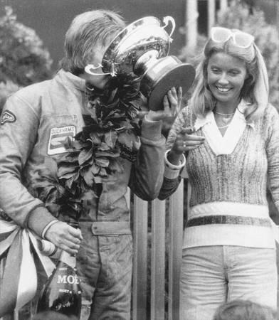 Ronnie Peterson with a trophy