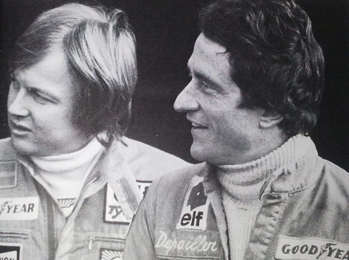 Ronnie Peterson and Patrick Depailler in 1977.