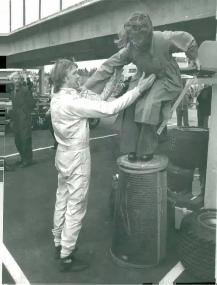 Barbro Peterson at the Swedish Grand Prix on 08 June 1975.