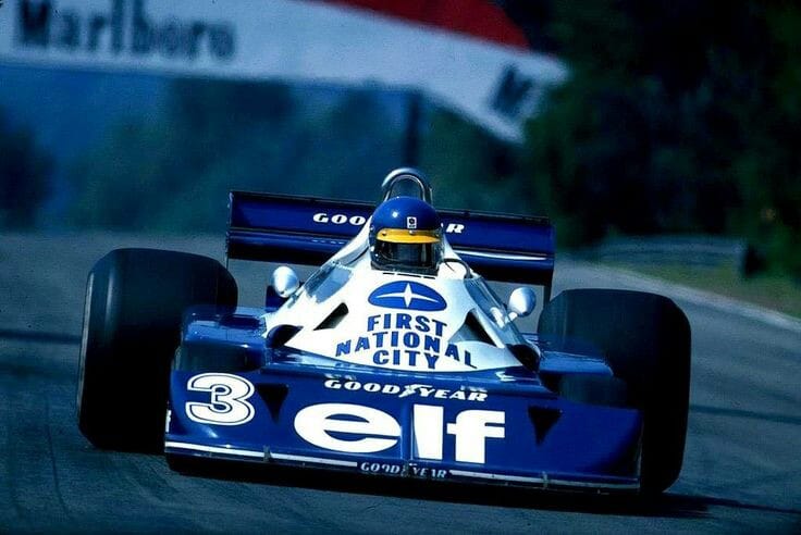 Ronnie Peterson, Tyrrell P34B, in 1977.
