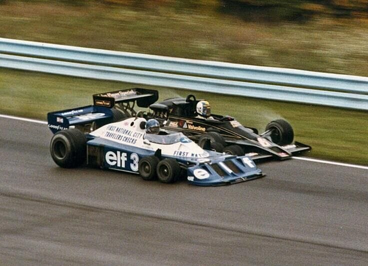 Ronnie Peterson and Gunnar Nilsson at the US Grand Prix in Watkins Glen on 02 October 1977, a Swedish duel.