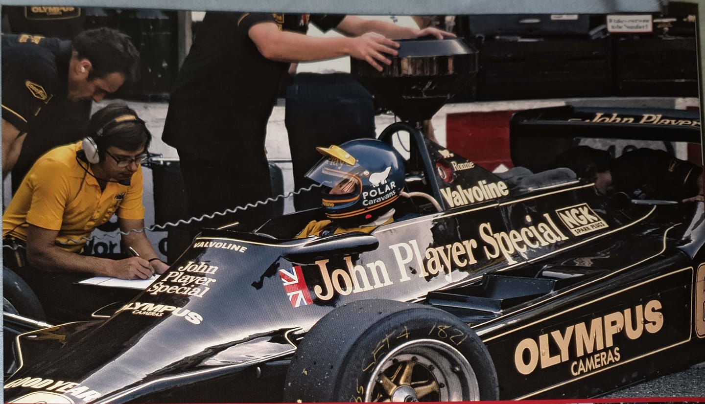 Ronnie Peterson in his Lotus in 1978.