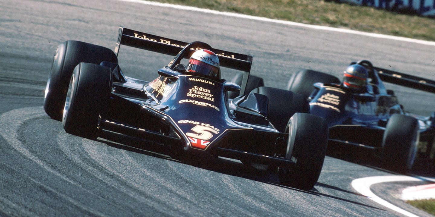 Mario Andretti and Ronnie Peterson in action in 1978.