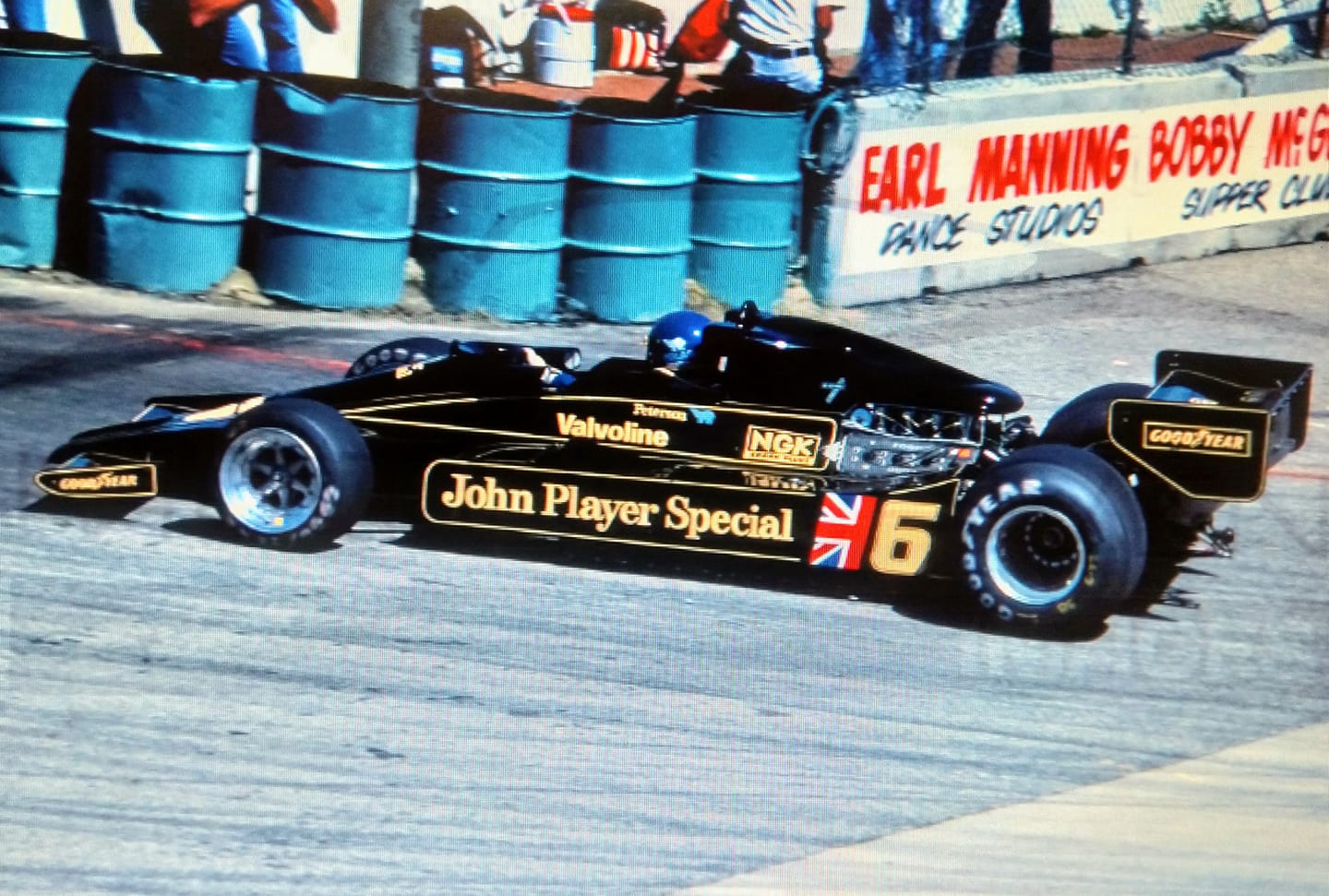 Ronnie Peterson at US Grand Prix West in Long Beach on April 02 1978.